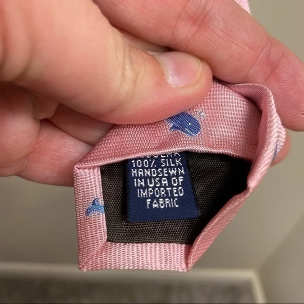 🎈3/$20!  J. Crew 100% silk whale tie. Pink